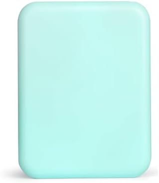 wobsion Small Mirror with Lights,LED Compact Makeup Mirror,1x/3x Mini Travel Mirror with Magnification,Portable Hand Held Mirror for Purse,Pocket,Gifts for Girls,Cyan