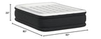 King Koil Luxury Queen Size Air Mattress with Built-in High-Speed Pump, 20" Adjustable Double High Premium Pillow Top Inflatable Airbed for Guests, Camping & Home (Manufacturer Warranty)