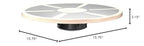 Amazon Basics Wood Wobble Balance Trainer Board, Black