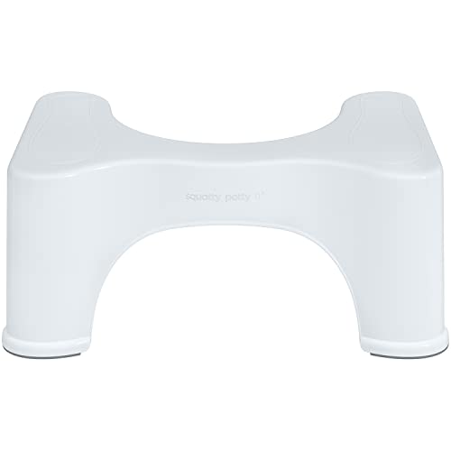 Squatty Potty The Original Bathroom Toilet Stool Height, White, 9 Inch (Pack of 1)
