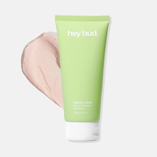 Hey Bud Skincare Gentle Jane, Hemp Exfoliator, Gently Smooths and Refines Skin, Vegan and Cruelty Free (3.52 oz)