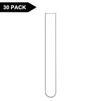 stonylab Glass Test Tubes, Transparent Borosilicate Glass Round Bottom Test Tubes with 20 mm Diameter and 150 mm Length for Lab Use, 30-Pack