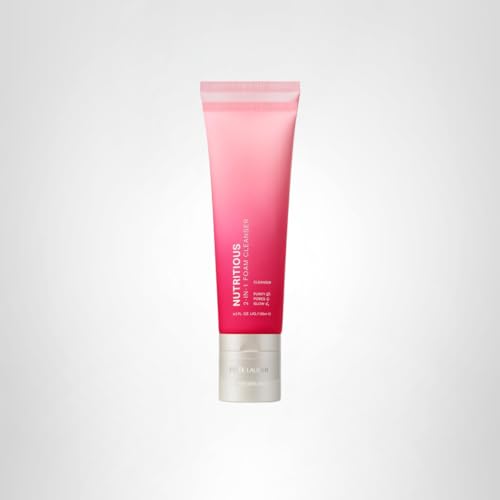 Estée Lauder Nutritious 2-in-1 Foaming Face Wash Cleanser & Mask | Pore Minimizer, 4.2 Ounce