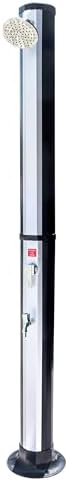 HYDROTOOLS By SWIMLINE 2 Section Niagara Rainfall Solar Shower 7 Feet | Adjustable Head & Foot Tap Spigot | 10 Gal Capacity Up To 140 Degrees | Environmentally Friendly | Outdoor Backyard Poolside Spa