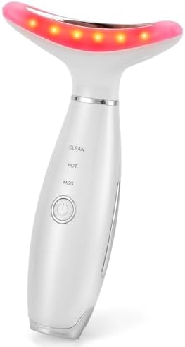 LATME Facial Massager,Neck Face Massager Tool,3 Mode Massage with Heat,Portable Beauty Instrument for Skin Care Women Gift