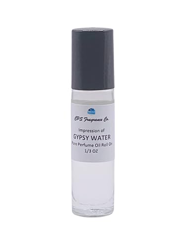 GYPSY WATER For Women & Men Type Hypoallergenic Pure Perfume Body Oil Roll On 1/3oz (10ml) CPS Fragrance Co. Impression made with Pure essential Oils + Organic Fractionated Coconut Oil
