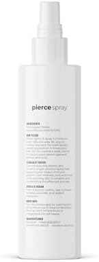 BRIOTECH Pierce Pro Piercing Aftercare Spray, Gentle Hypochlorous Acid Spray, Calm Redness & Itch, Reduce Bumps & Crust, Zero-Contact, No Rinse, No Residue HOCl Spray, 4 fl oz