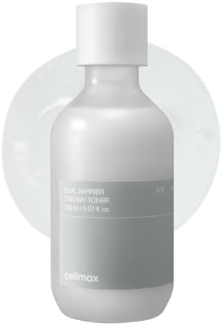 celimax Dual Barrier Creamy Toner | with Ceramides, Peptide, Oil & Alcohol Free, Facial Astringent, Hydrating, Calming, Soothing, Non Irritating,150ml