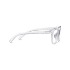 Peepers by PeeperSpecs Women's to The Max Square Blue Light Blocking Reading Glasses, Clear, 49 + 1.25