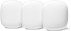 Google Nest WiFi Pro - 6E - Reliable Home Wi-Fi System with Fast Speed and Whole Home Coverage - Mesh Router - 3 Pack - Snow