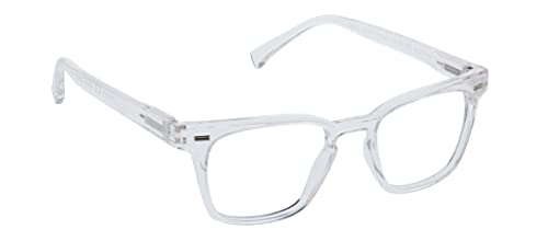 peepers by peeperspecs mens Strut Blue Light Blocking Reading Glasses, Clear, 48 US