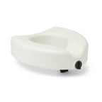 Medline 5" Elevated Toilet Seat Riser W/Microban Antimicrobial Protection for Seniors, Adults & Handicapped – 400 Lbs. Capacity, White
