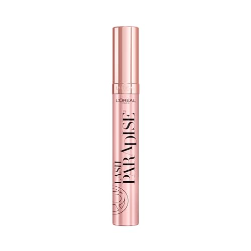 L’Oréal Paris Makeup Lash Paradise Mascara, Voluptuous Volume, Intense Length, Feathery Soft Full Lashes, No Flaking, No Smudging, No Clumping, Black, 0.25 Fl Oz (Pack of 1) Packaging May Vary