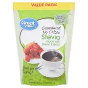 Great Value Granulated No Calorie Stevia Value Pack, 19.4 oz (pack of 1)