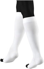 NuVein Medical Compression Stockings, 30-40 mmHg Support, Women & Men Knee Length, Open Toe, White, Small