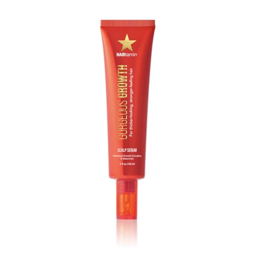HAIRtamin Scalp Serum Natural Hair Growth Thickening Treatment | Visibly Increases Thicker Looking Hair and Promotes Scalp Health | Nourishes & Hydrates Dry, Itchy Scalp (1)