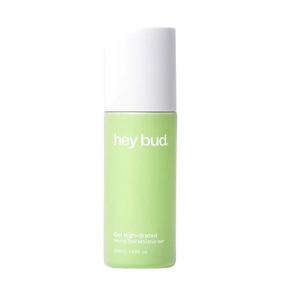 Hey Bud Skincare Get High-Drated, Hemp Gel Moisturizer, Deeply Hydrates Skin, Vegan and Cruelty Free (1.76 fl oz.)