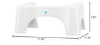 Squatty Potty Original Toilet Stool 2.0 Base 7", White, 1 Count