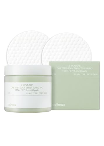 celimax Ji.Woo.Gae Heartleaf BHA Peeling Pad(60 pads) + ONE STEP Body Brightening Pad 110ml (60 pads) Bundle