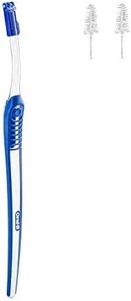 Oral-B Interdental Brush Handle with 2 Tapered Refill Brushes