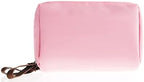 Small Makeup Bag, Portable Waterproof Cosmetic Bag Travel Makeup Pouch for Women (Pink, Square)