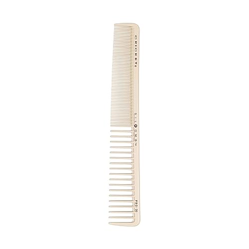 Cricket Silkomb Pro-20 All Purpose Hair Cutting Comb Silicone-Infused Professional Hair Stylist Barber Comb for Haircuts, Styling, All Hair Types