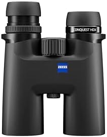 ZEISS Conquest HDX Binoculars 10x42 Waterproof, Compact with LotuTec T* HD Coated Glass for Optimal Clarity in All Weather Conditions for Bird Watching, Hunting, Sightseeing, Black