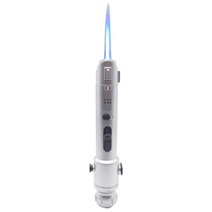 Fulcrum Lightsaber Lighter – Refillable Butane Jet Torch, Windproof & Adjustable Flame – Great Gift for Boyfriends, Husbands & Dads – Unique Collector’s Gadget by Philthy