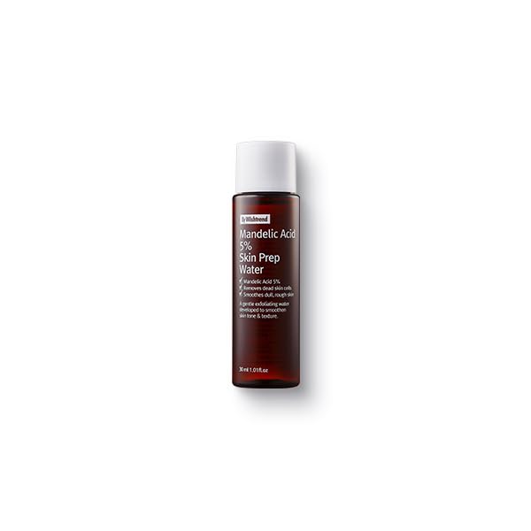 [BY WISHTREND] Mandelic Acid 5% Skin prep Water, Gentle Skin Korean exfoliator for face, Aha Bha Toner, Ideal for Sensitive Skin | Helping clogged pores and Glow up (1 Fl Oz (Pack of 1))
