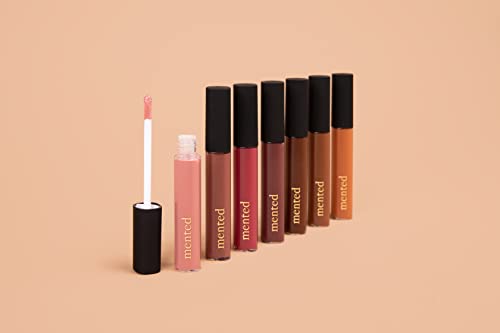 Mented Cosmetics Lip Gloss for Women Tinted Lip Balm Stain, Long Lasting Buildable Moisturizing Lipgloss Lipstick Topper, Made in USA, Cruelty Free Vegan Makeup, #1 Cran