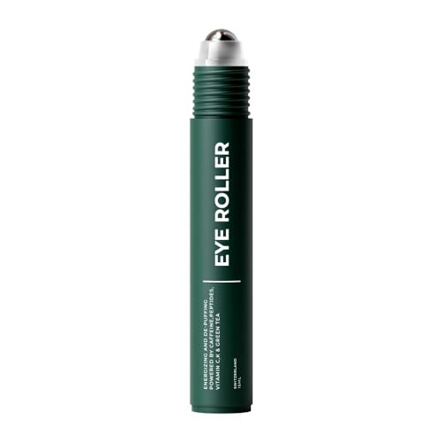 Wolf Project Under Eye Roller - Korean Beauty, with Caffeine, Vitamin C and Peptides - Energizing Serum for Dark Circles and Puffiness, Fine Lines, Wrinkles - Gel-Based Brightening Cream