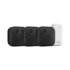 Blink Outdoor 4 (newest model) – Wireless smart security camera, two-year battery life, 1080p HD day and infrared night live view, two-way talk. Sync Module Core included – 3 camera system