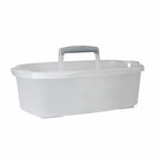 Casabella Plastic Multipurpose Cleaning Storage Caddy with Handle, 1.5-Gallon, Clear