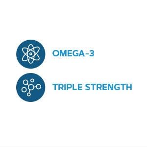 GNC Triple Strength Fish Oil Omega 3 Supplement, 1000mg EPA and DHA, Supports Heart, Brain, Skin, Eye and Joint Health, 30 Softgels