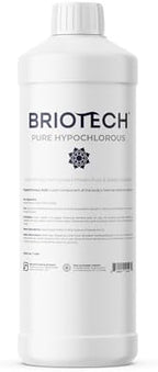 BRIOTECH Pure Hypochlorous Acid Spray and Cleanser, Original Premium HOCl Topical Solution, Multi-Purpose Cleaner, Family Approved & Pet Friendly, 1 liter refill ea