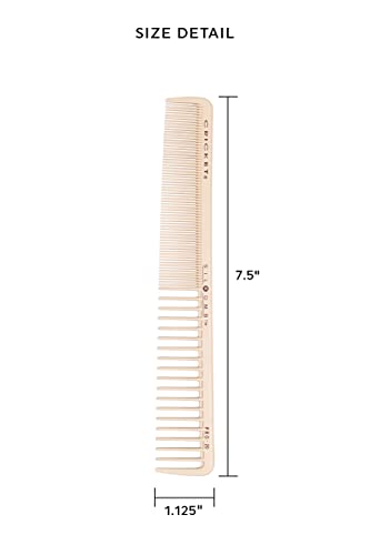 Cricket Silkomb Pro-20 All Purpose Hair Cutting Comb Silicone-Infused Professional Hair Stylist Barber Comb for Haircuts, Styling, All Hair Types