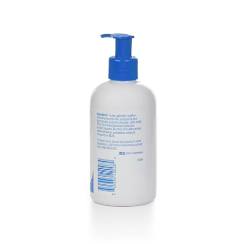 Vanicream Liquid Cleanser - 8 fl oz – Unscented, Gluten-Free Formula for Sensitive Skin