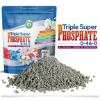 Triple Super Phosphate 0-46-0 Fertilizer Made in USA - Bloom Booster - TSP Pure Phosphorus Plant Food for Plants & Flower Gardens - Fruit, Vegetables