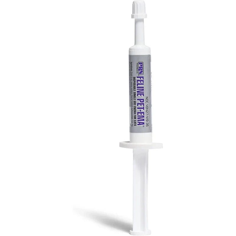 Pet-Ema Feline (6 mL) (3 Pack), Disposable Enema for Rectal Use in Cats by PRN Pharmacal Inc