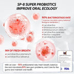NASHUDA SP-8 Probiotic WhiteningToothpaste removes stains,Balances oral microbes, prevents cavitiesand freshens breath - Specification: 2PCS
