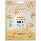 SOQU Sheet mask Moisturizing & Brightening Rice 10 pack Sheet masks