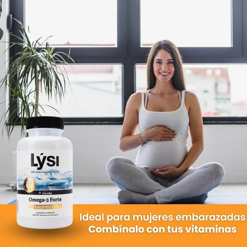 Lysi Omega-3 Forte | 90 Cápsulas | 1030mg EPA + DHA | Aceite de Pescado Salvaje