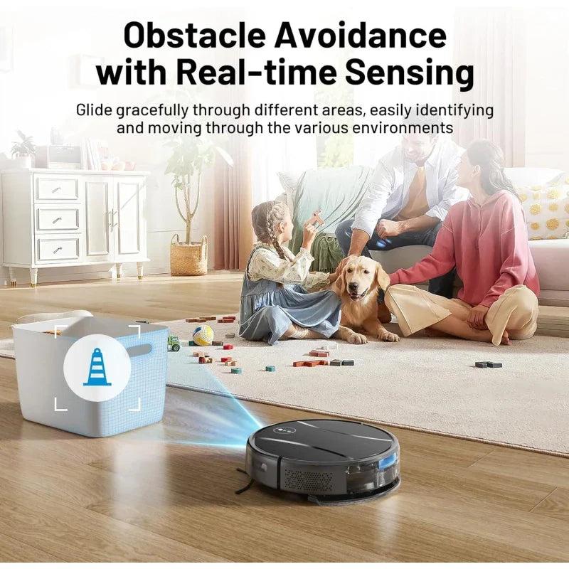 Tipdiy Robot Vacuum and Mop Combo, 4200Pa Powerful Robotic Vacuum Cleaner, G90