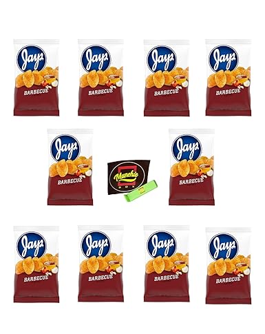 JAY'S BARBEQUE Potato Chips A Chicago Original 10 Pack 1.25oz bags