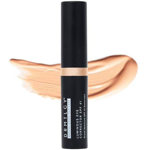 DRMTLGY Makeup Minimalist Duo SPF Bundle - Medium: Luminous Eye Corrector SPF 41 Fair & Anti-Aging Tinted Moisturizer with SPF 46