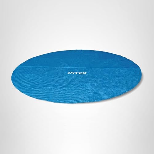 INTEX 28013E Solar Pool Cover: for 15ft Round Easy Set and Metal Frame Pools – Insulates Pool Water – Reduces Water Evaporation – Keeps Debris Out – Reduces Chemical Consumption