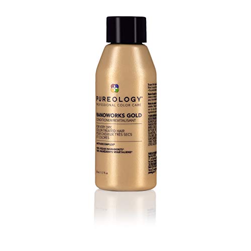 Pureology Nanoworks Gold Conditioner - For Very Dry and Color-Treated Hair, Restores & Strengthens Hair, Sulfate-Free & Vegan