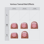 BTArtbox Press on Toenails Short, White French Tips Toenail Press Ons Square for Women, Fit Perfectly Press on Toe Nails with Glue, Fake Toenails in 16 Sizes- 32 Toenails Kit, Champ