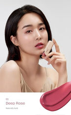 Glowy Ampoule Tint, Water-based Glowy Lip Stain (Deep Rose)