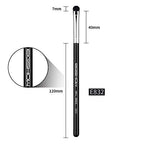 Curved Smudge Eyeshadow Brush, EIGSHOW Small Round Top Blending Eye Shadow with Synthetic Bristles for Smokey Cat Eye Makeup (E832)